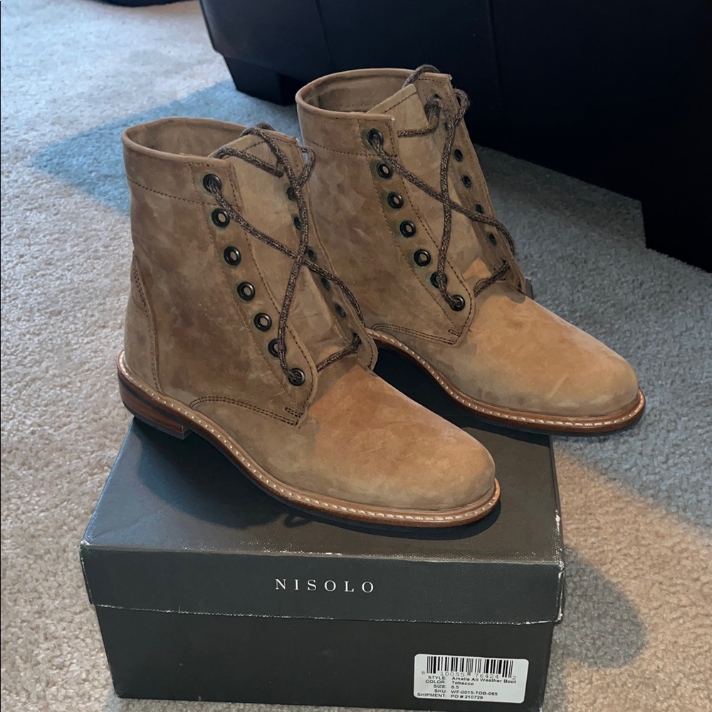 Nisolo womens suede Leather Boots